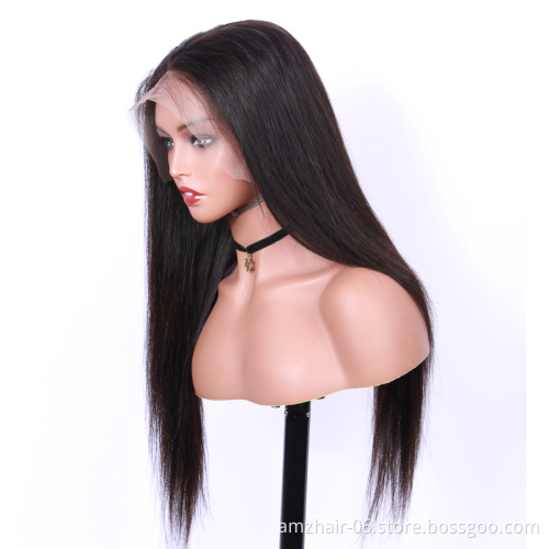 Popular New Human Hair Lace Wigs Vendors Wholesale Cheap Brazilian Hair Extension 13X6  Swiss Lace Frontal Wigs For Black Women